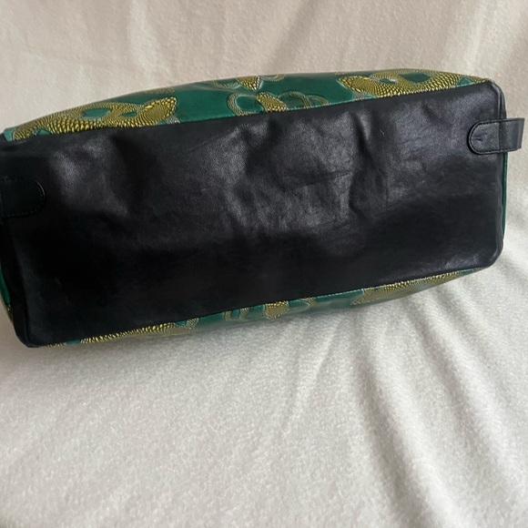 Dax Gabler green and gold patterned handbag - Picture 5 of 10